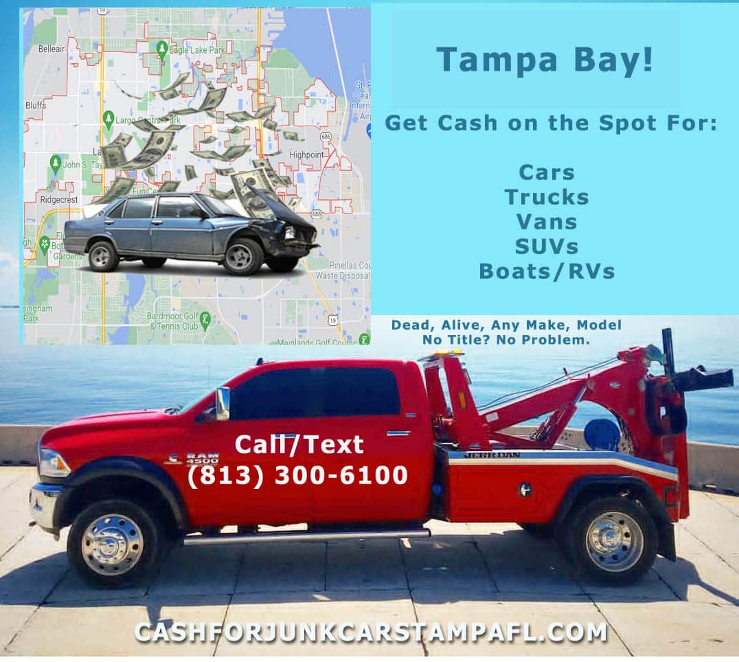 Cash for cars, boats, RVs Tampa Bay