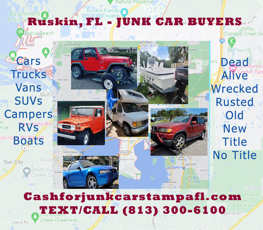 Junk car buyers Ruskin Florida, Cash for Cars, Ruskin